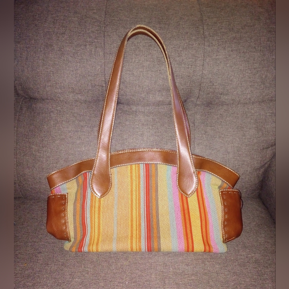 Fossil Multicolor Striped Bag